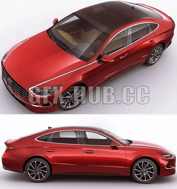 PBR Game 3D Models – the best GFX-HUBdotCC_Hyundai Sonata 2020