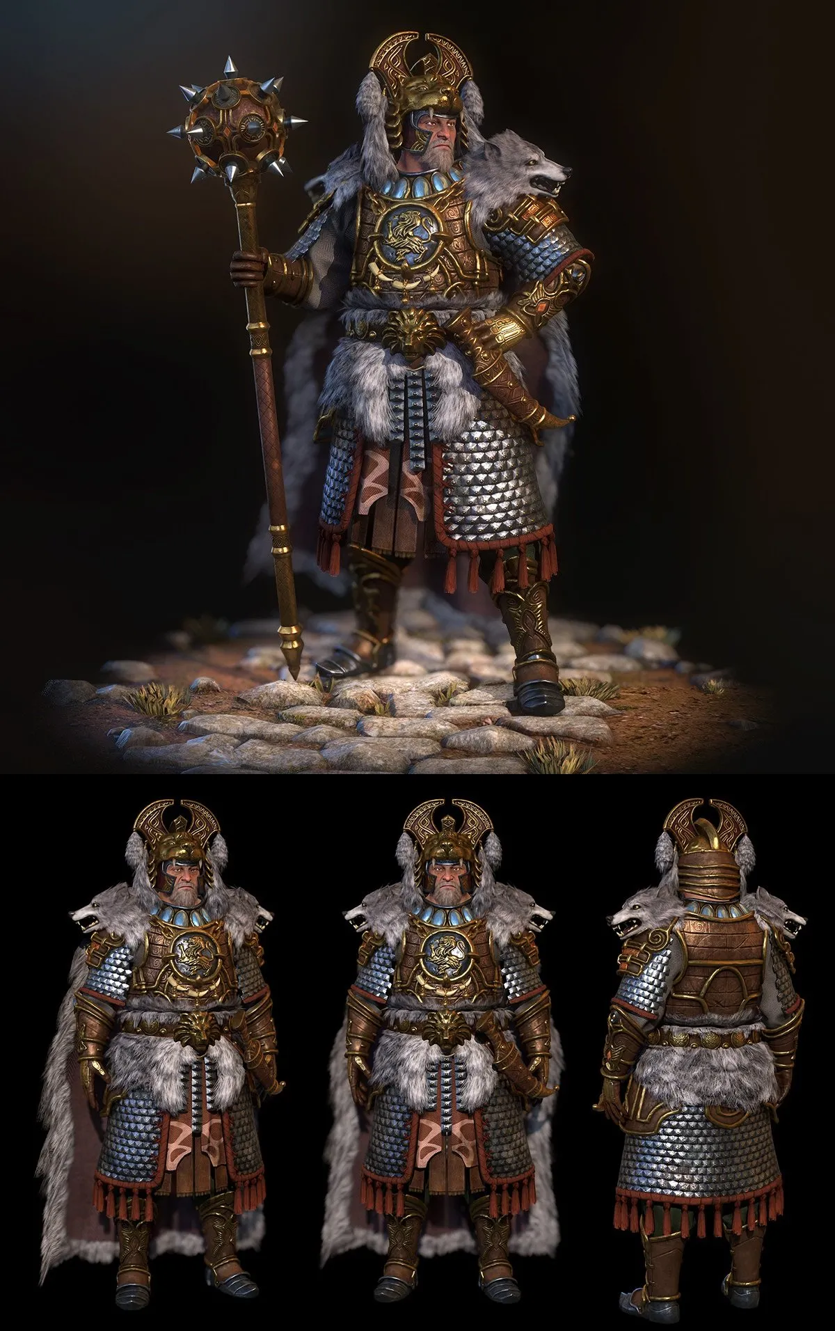 PBR Game 3D Models – The King