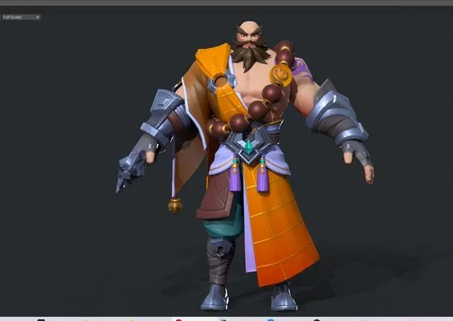 PBR Game 3D Models – The monk