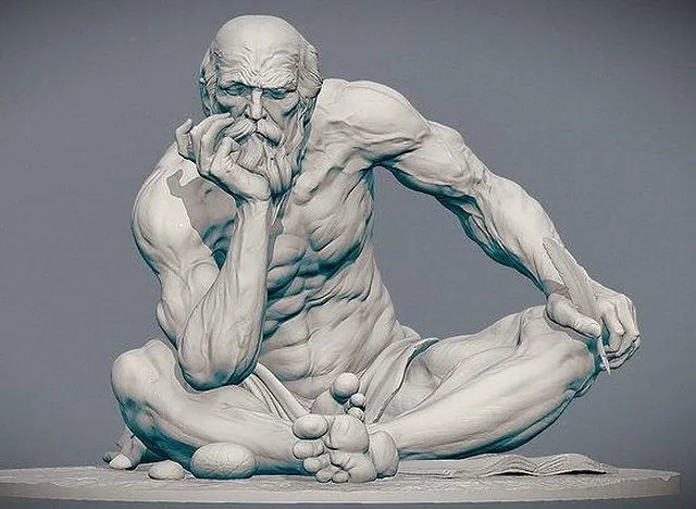 PBR Game 3D Models – The Thinker