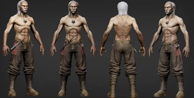 PBR Game 3D Models – The Witcher