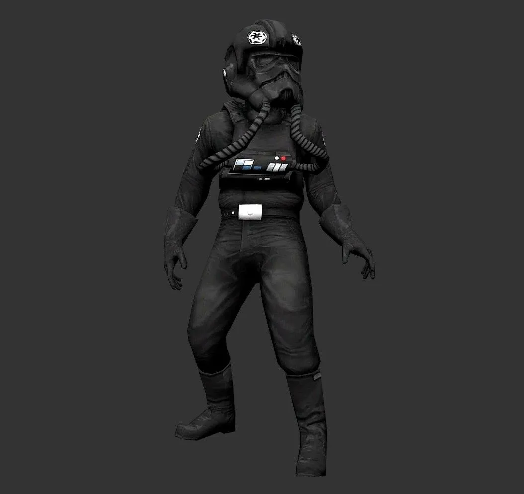 PBR Game 3D Models – Tie Pilot