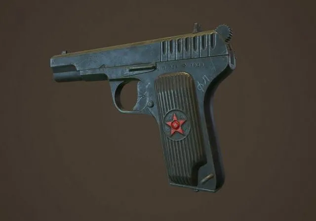 PBR Game 3D Models – Tokarev TT 33