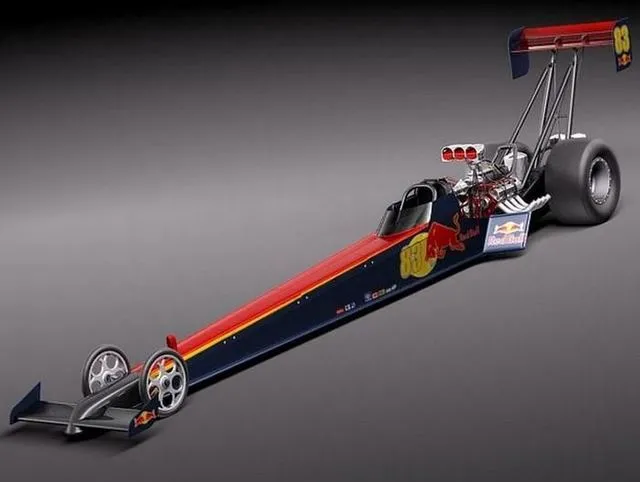 PBR Game 3D Models – Top Fuel Dragster 2011