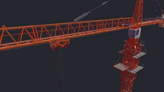 PBR Game 3D Models – Tower Crane