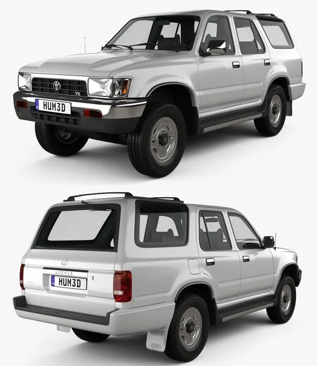 PBR Game 3D Models – Toyota 4Runner 1992