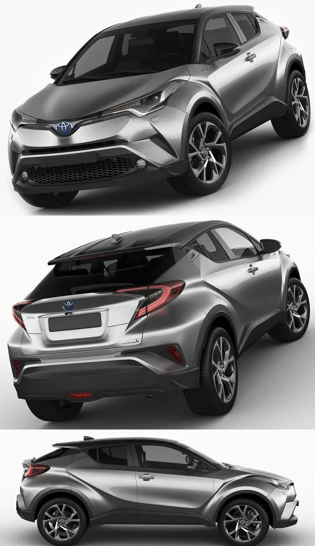 PBR Game 3D Models – Toyota C-HR 2017