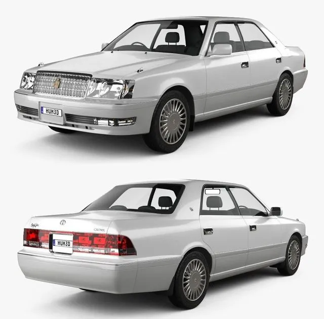 PBR Game 3D Models – Toyota Crown hardtop 1997