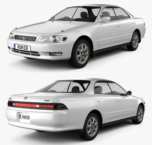 PBR Game 3D Models – Toyota Mark II (X90) 1992
