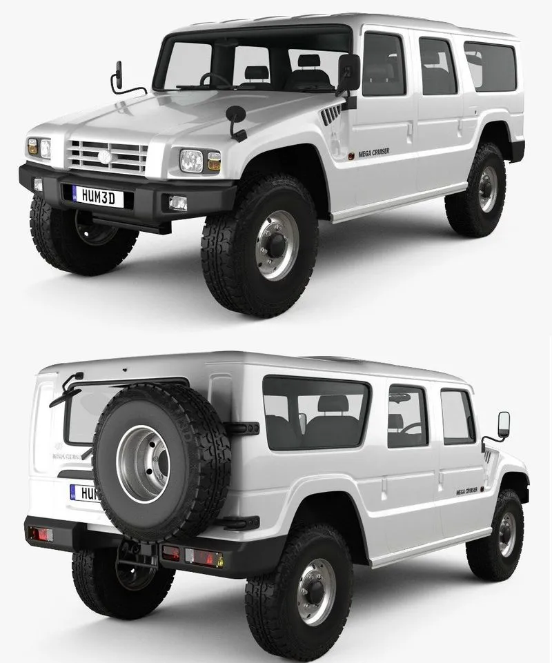 PBR Game 3D Models – Toyota Mega Cruiser 1996