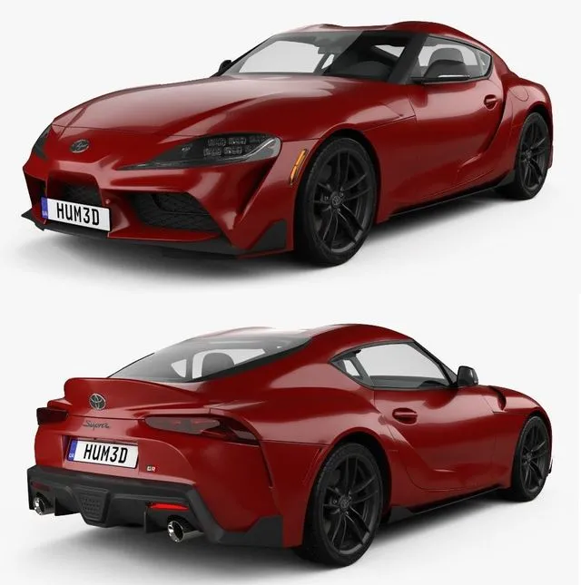 PBR Game 3D Models – Toyota Supra US-spec 2019