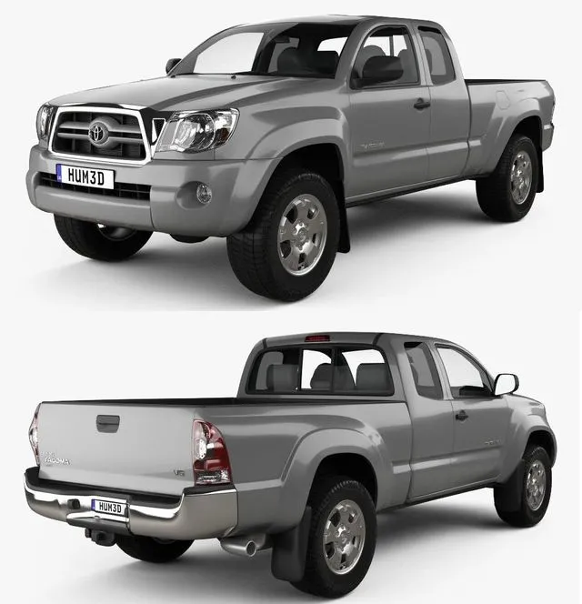 PBR Game 3D Models – Toyota Tacoma Access Cab 2011