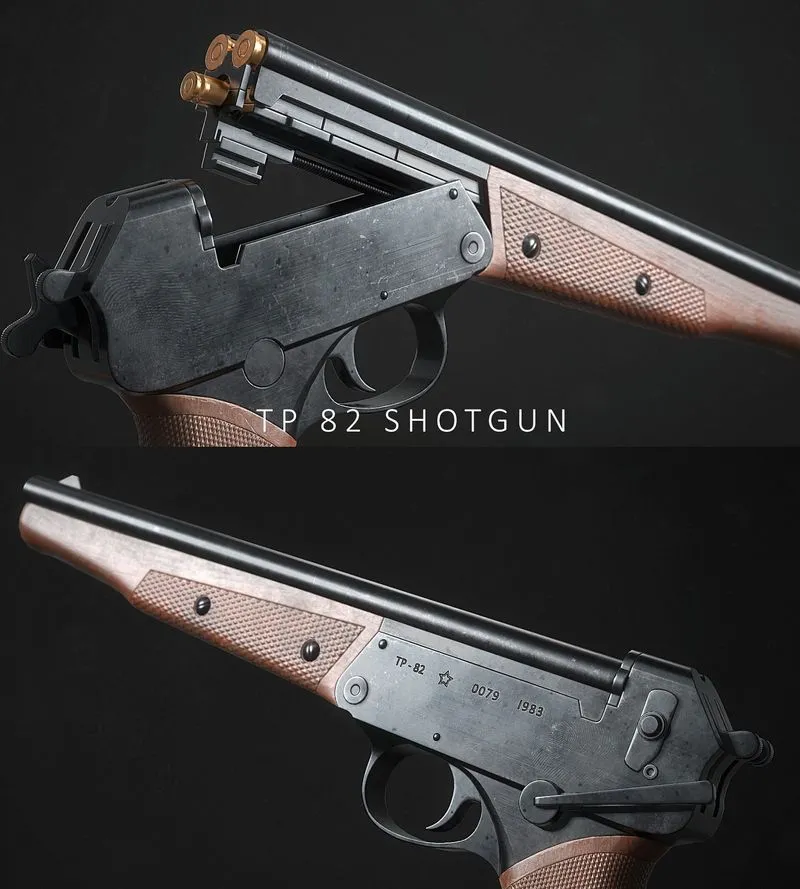 PBR Game 3D Models – Tp 82 Shotgun