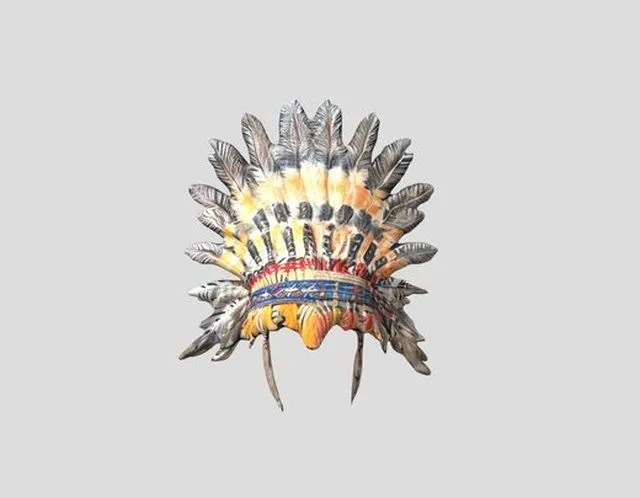 PBR Game 3D Models – Traditional Feathered Headdress Native American