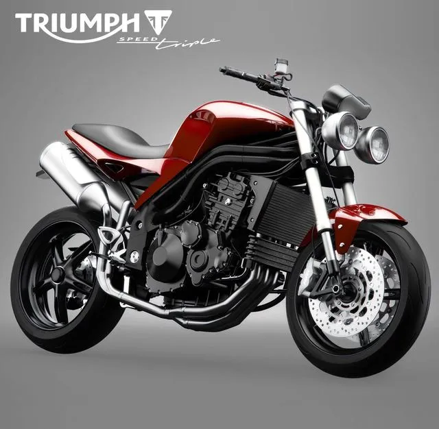 PBR Game 3D Models – Triumph Speed __Triple motorcycle