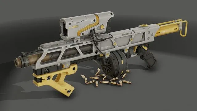 PBR Game 3D Models - TSS SMG submachine gun