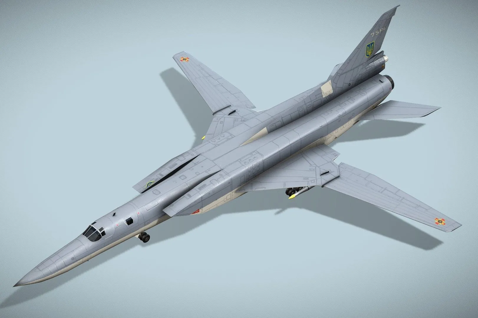 PBR Game 3D Models – Tupolev Tu 22M3 Backfire