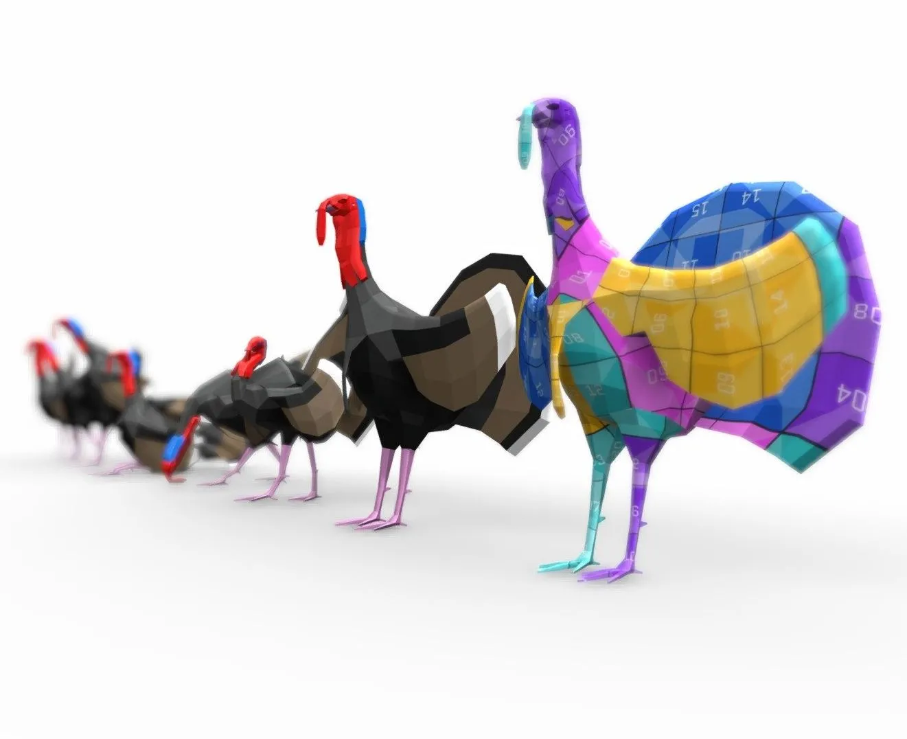 PBR Game 3D Models – Turkey