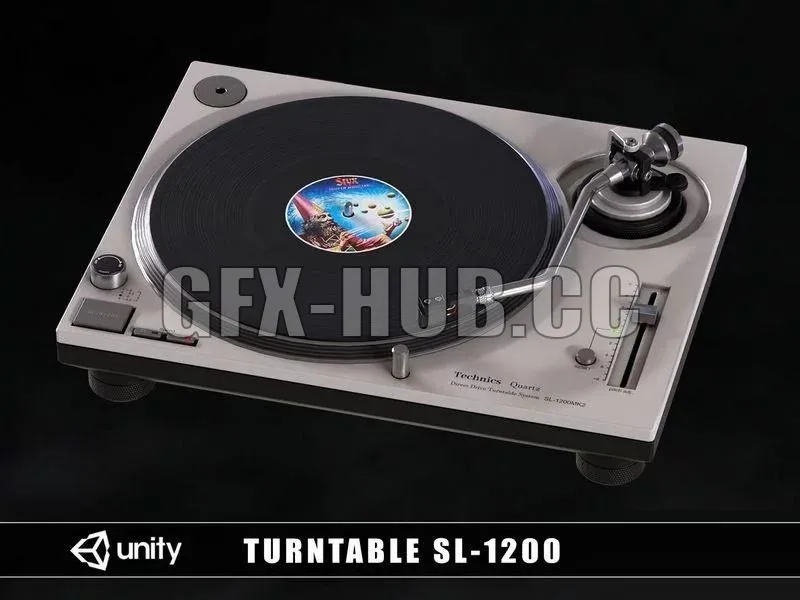 PBR Game 3D Models – Turntable SL-1200