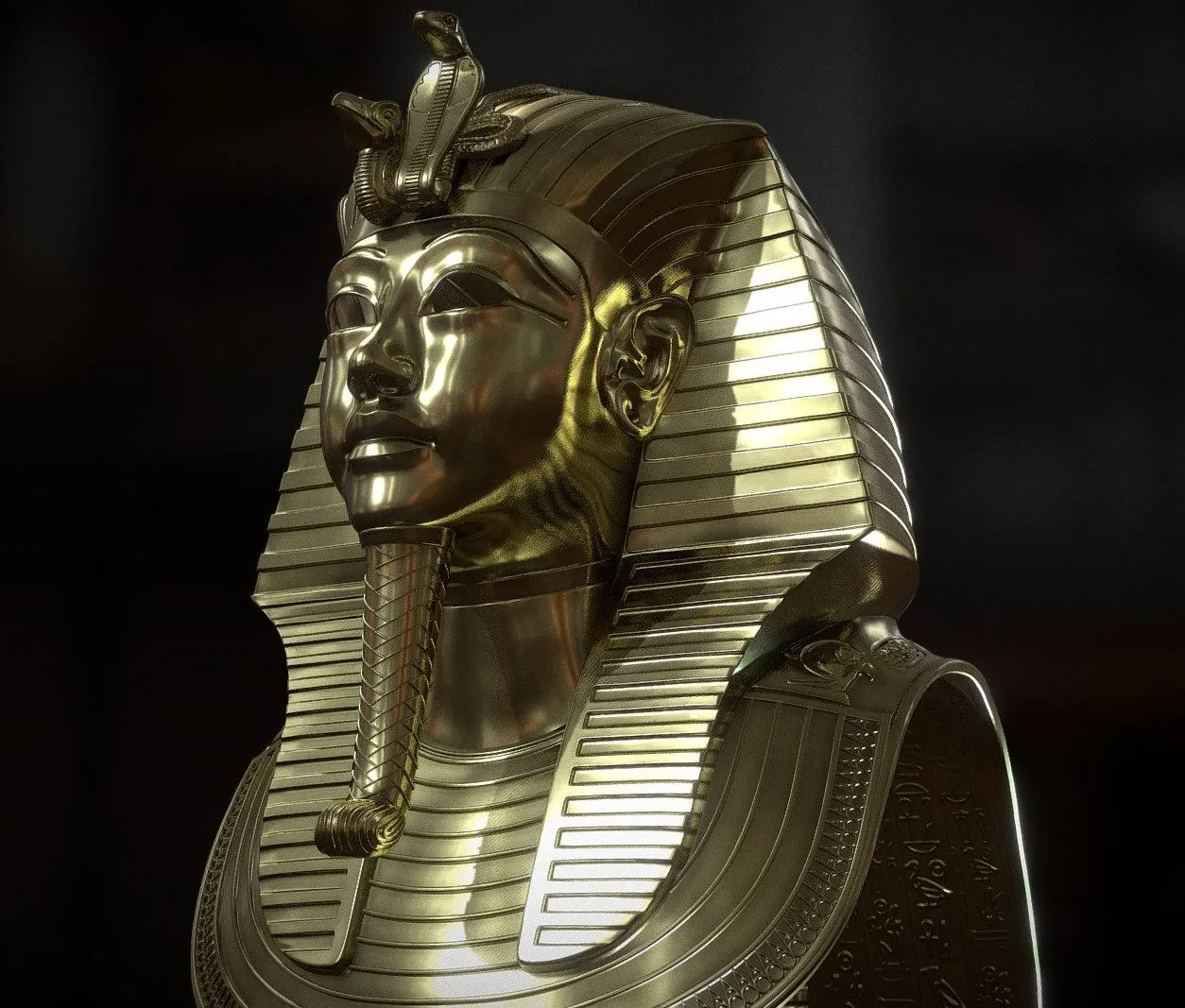 PBR Game 3D Models – Tutankhamuns Mask V4 G