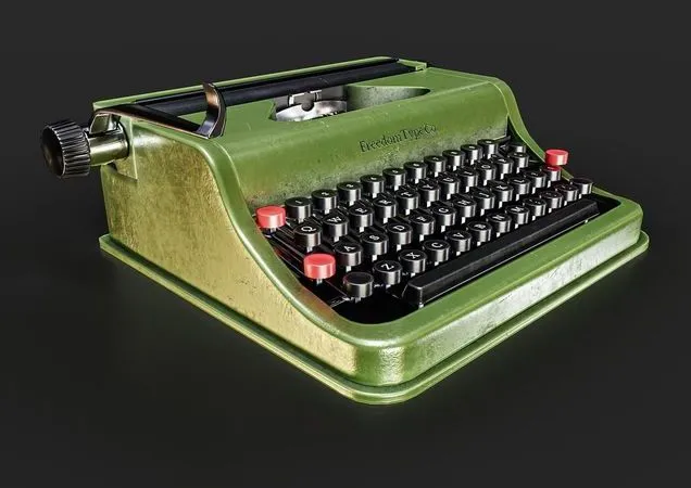 PBR Game 3D Models - Typewriter