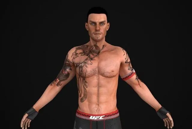 PBR Game 3D Models – UFC Game Fighting Character