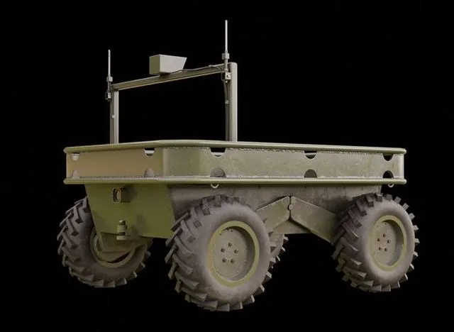 PBR Game 3D Models – Ukrainian battle wheeled robot CRAB