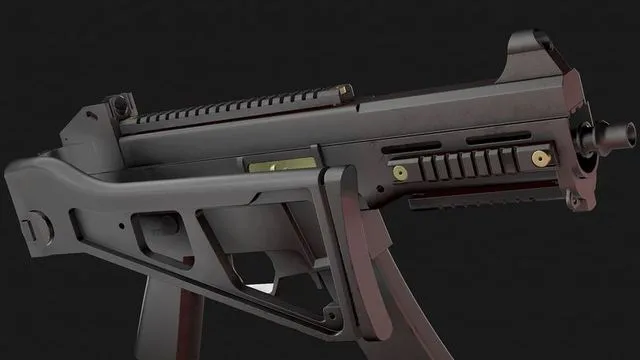 PBR Game 3D Models – UMP-9 gun