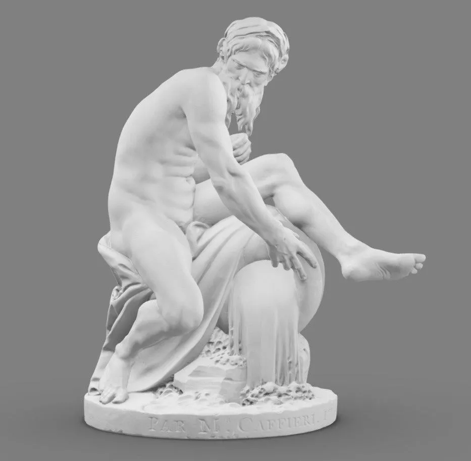 PBR Game 3D Models – Un Fleuve Jean Jacques Caffieri