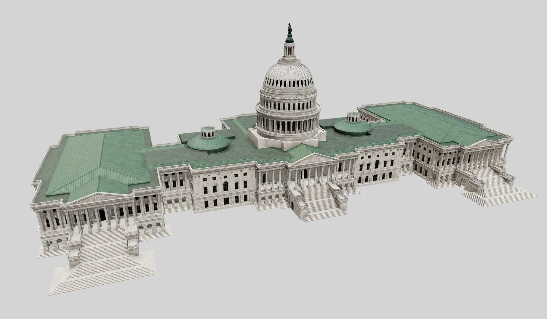 PBR Game 3D Models – United States Capitol
