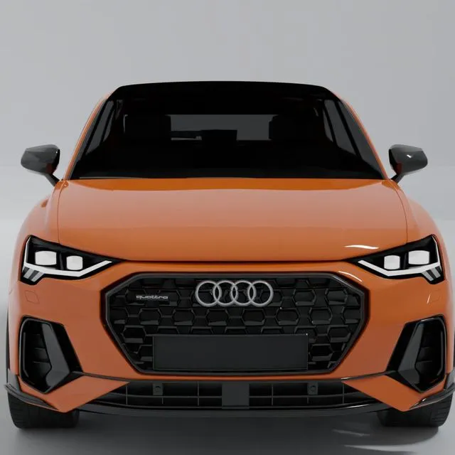 PBR Game 3D Models – Urban vehicle audi Q3 obj file ready for projects