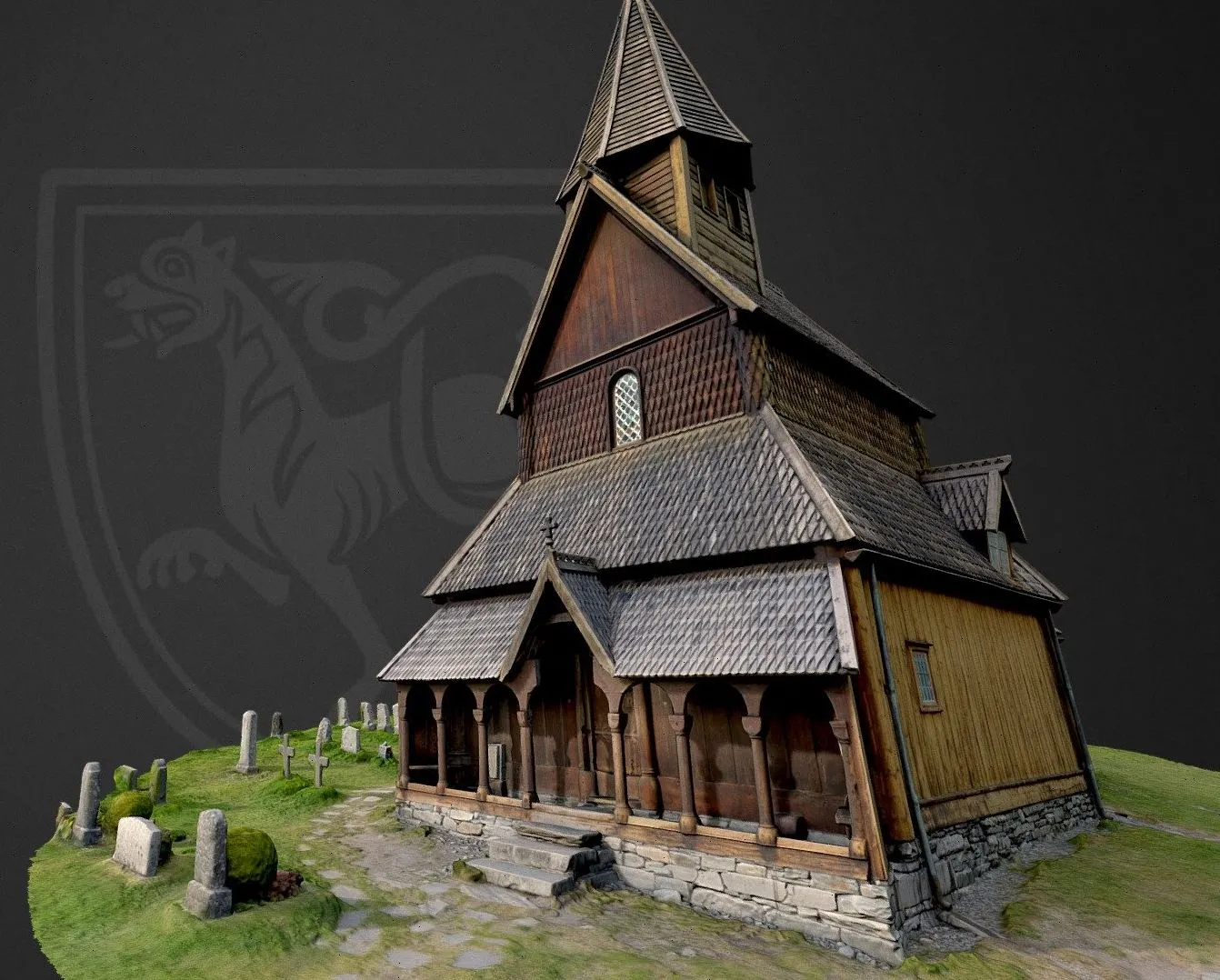 PBR Game 3D Models – Urnes Stavkirke