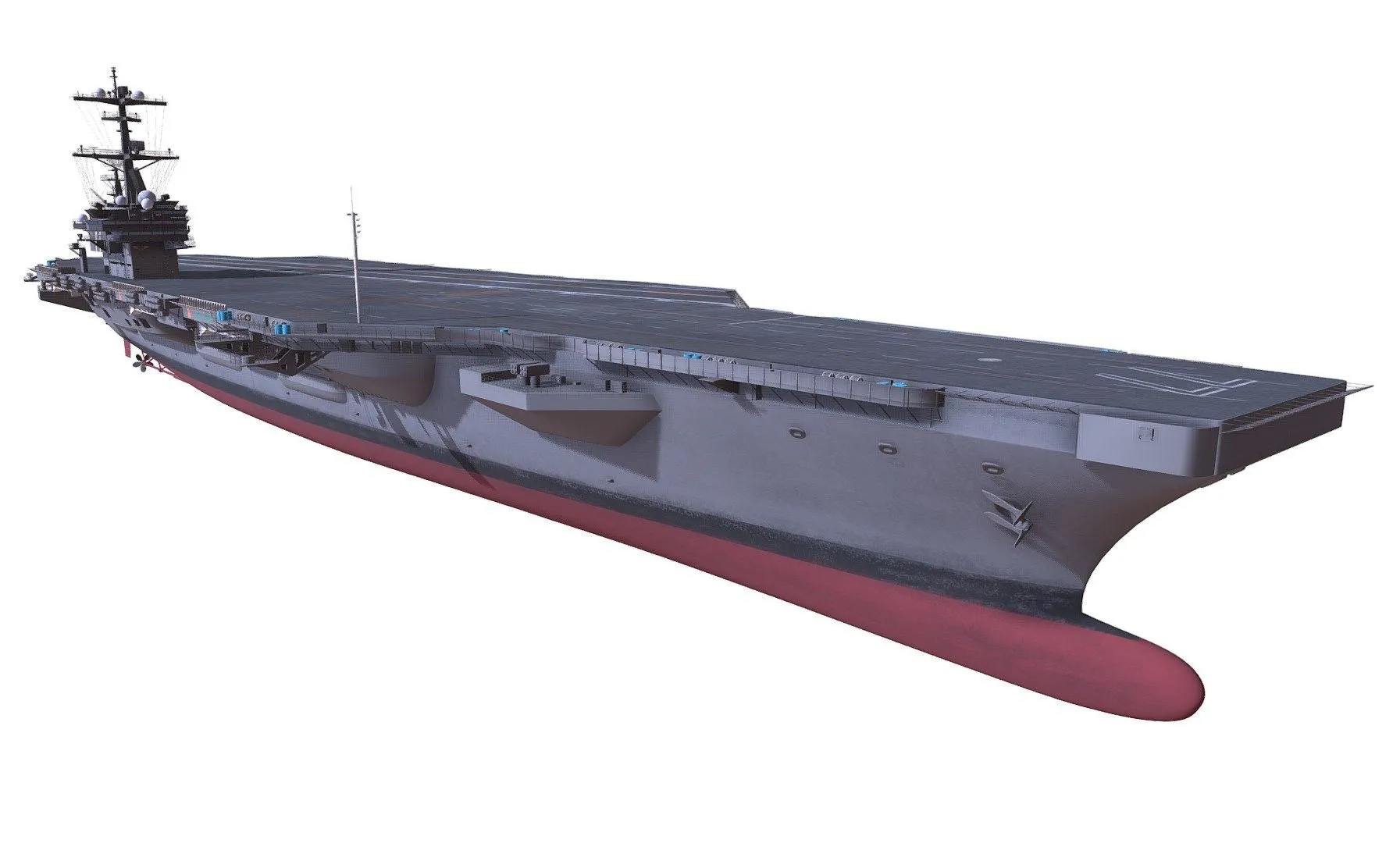 PBR Game 3D Models – Uss George Hw Bush Cvn 77 Aircraft Carrier