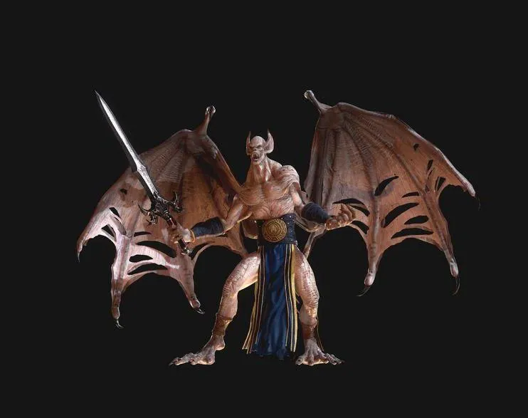 PBR Game 3D Models – Vampire demon monster
