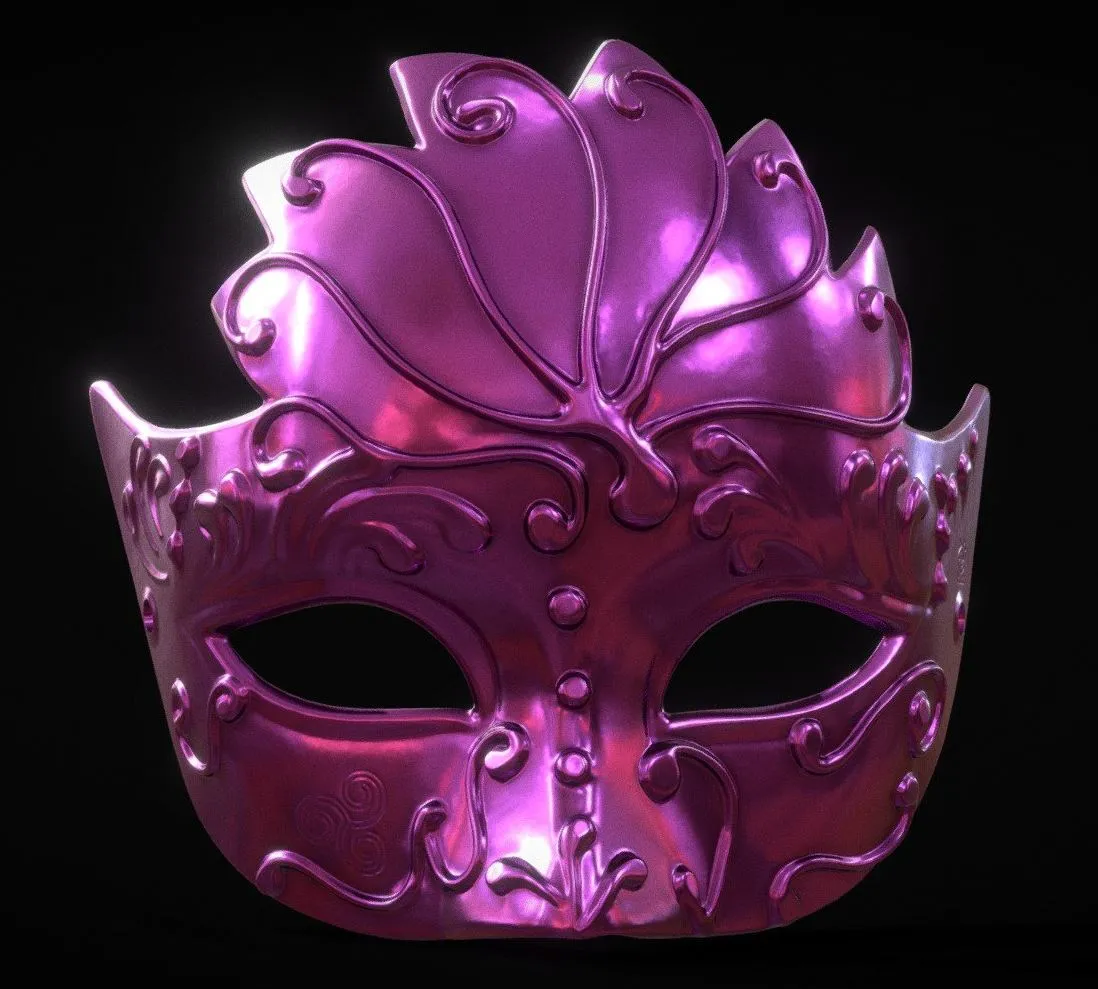 PBR Game 3D Models – Venetian Mask Ii