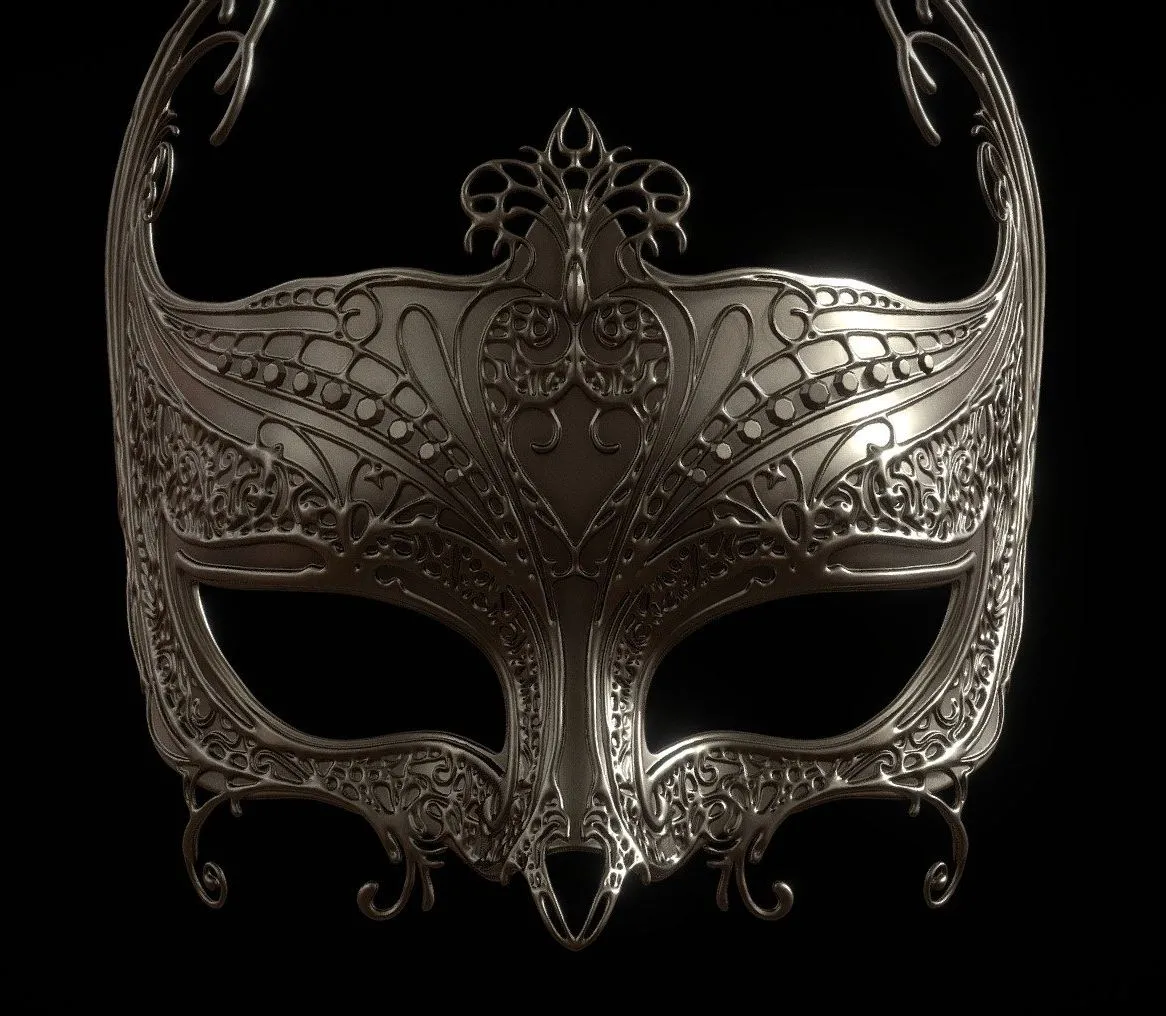 PBR Game 3D Models – Venetian Mask V