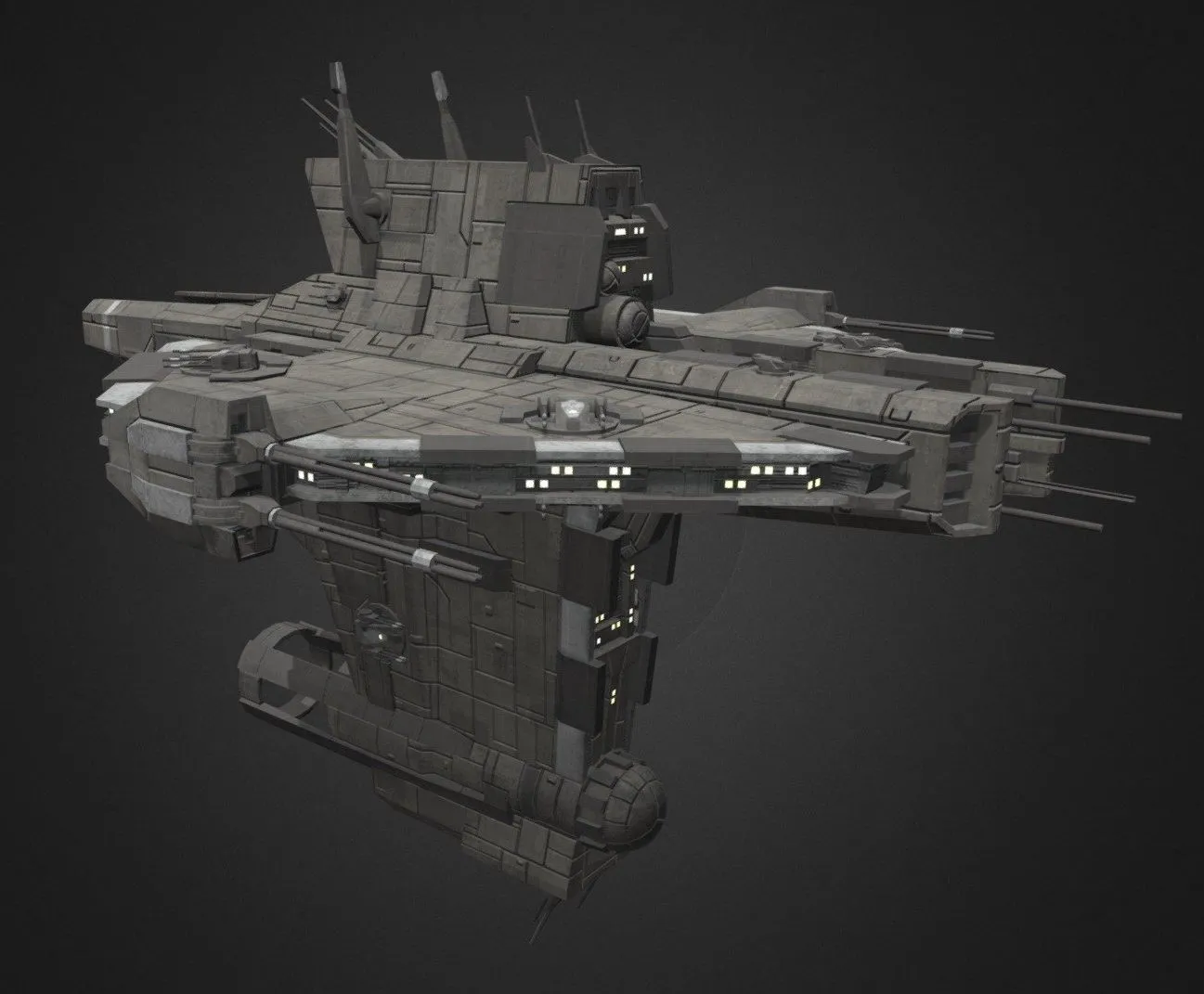 PBR Game 3D Models – Vengeance Frigate Allan Seckora