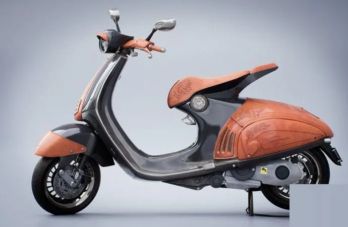PBR Game 3D Models – Vespa-946 motorcycle scooter