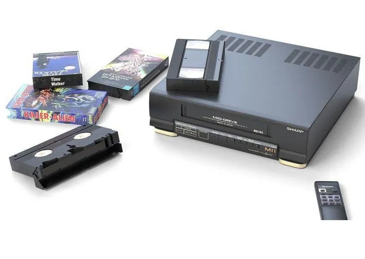 PBR Game 3D Models – Video Cassette Player Sharp VC-M11