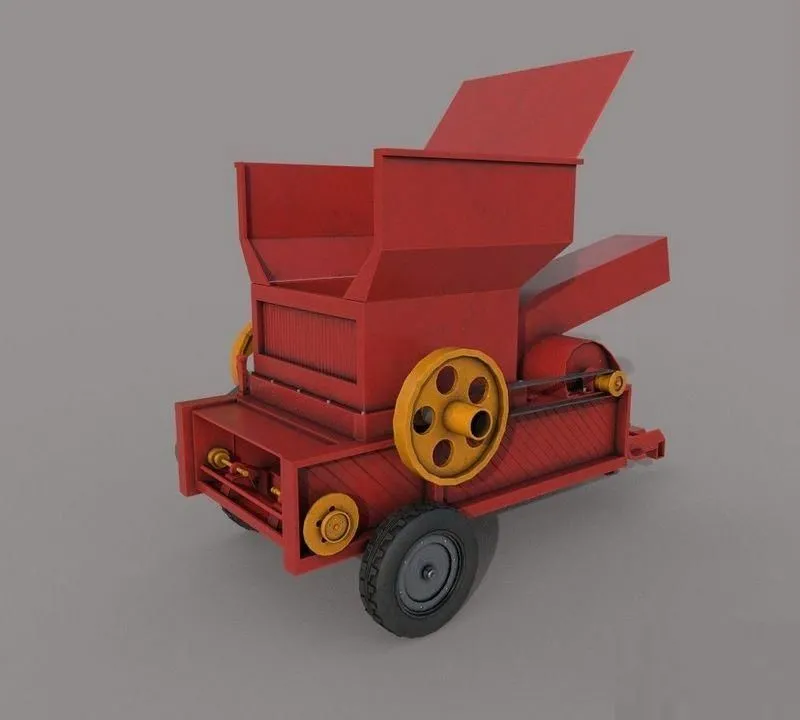 PBR Game 3D Models – Village Hay maker Machine