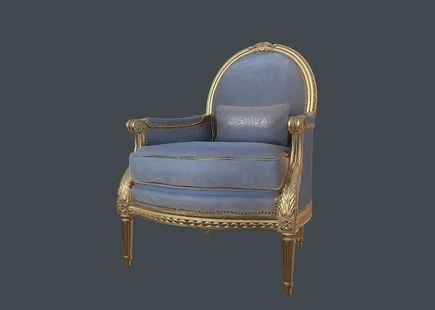PBR Game 3D Models – Vintage Chair