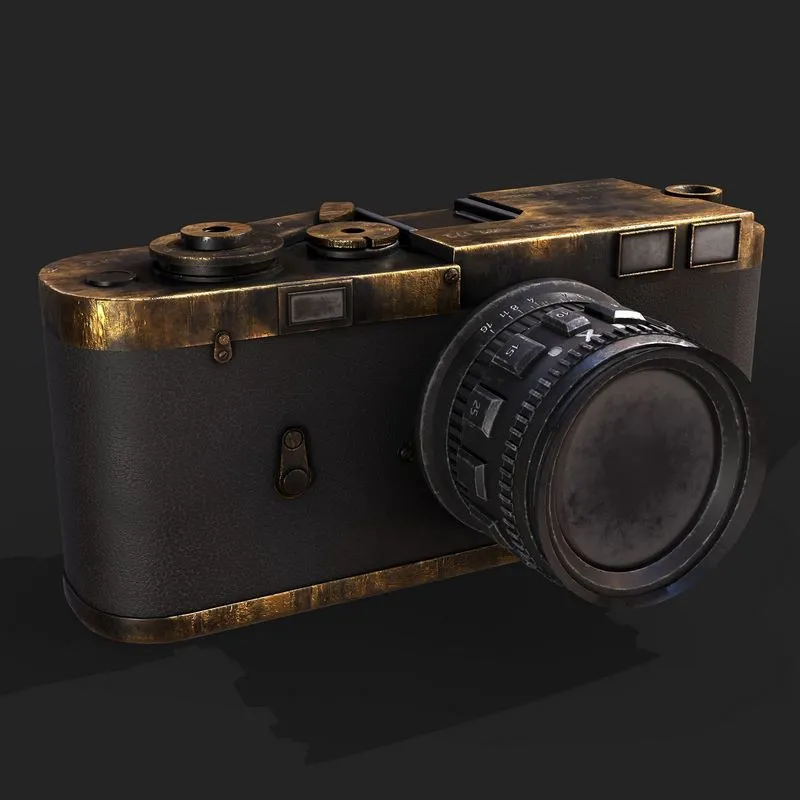 PBR Game 3D Models – Vintange Camera