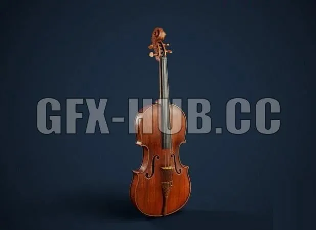 PBR Game 3D Models – Violin