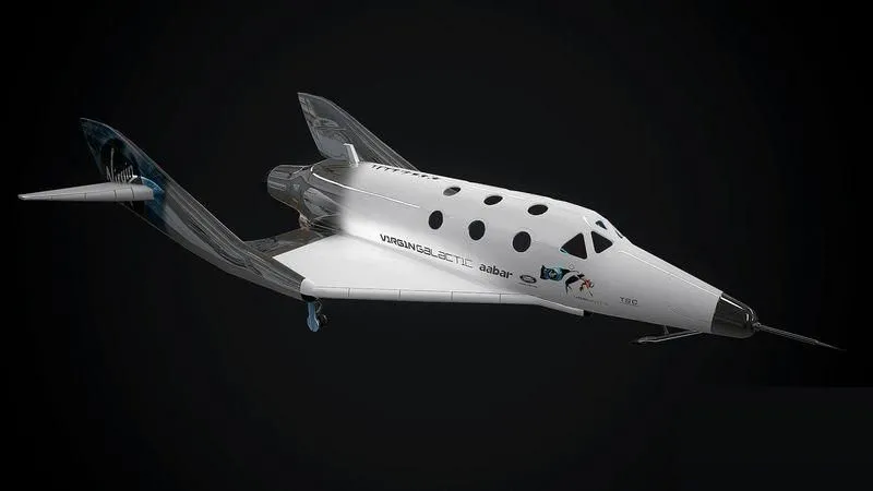 PBR Game 3D Models – Virgin galactic spaceship