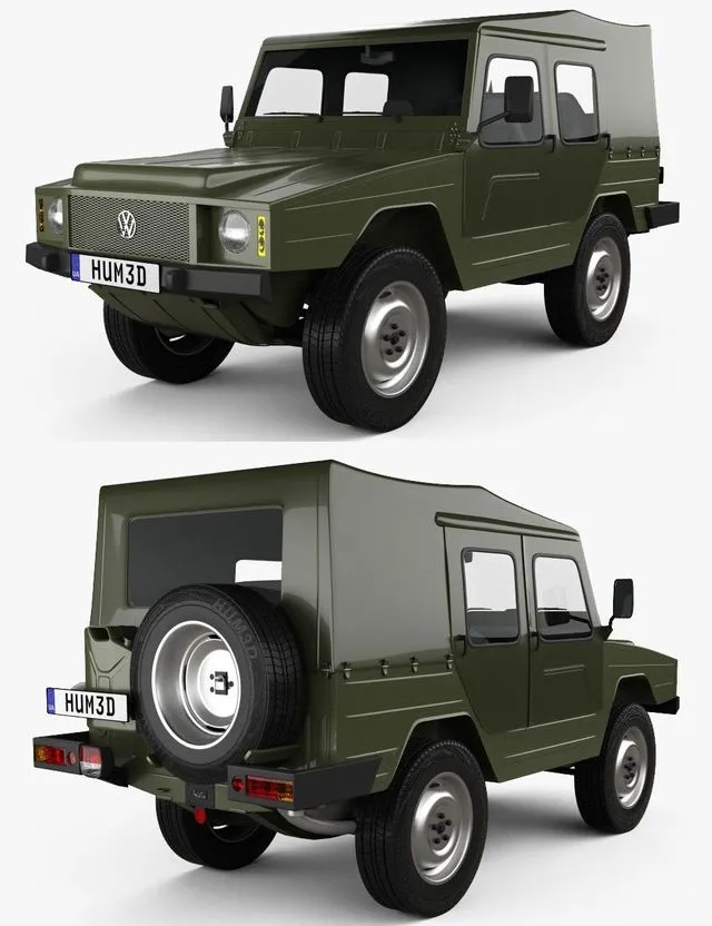 PBR Game 3D Models – Volkswagen Iltis 1978