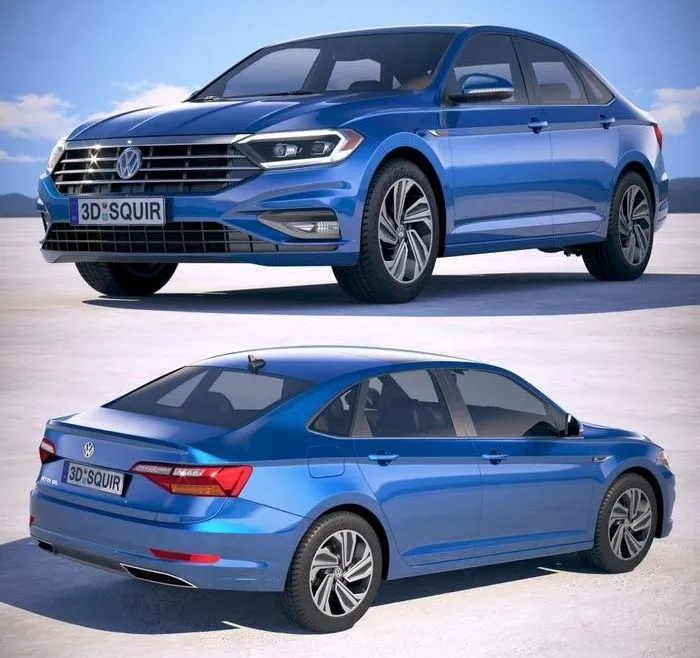 PBR Game 3D Models – Volkswagen Jetta 2019