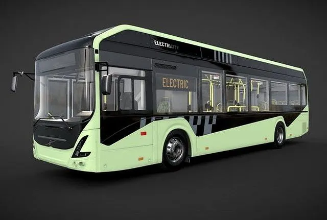 PBR Game 3D Models – Volvo 7900 Electric Bus