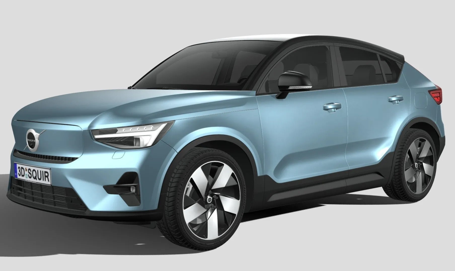 PBR Game 3D Models - Volvo C40 Recharge 2022