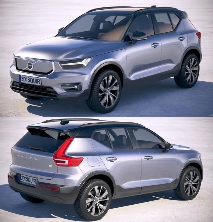 PBR Game 3D Models – Volvo XC40 Recharge 2020