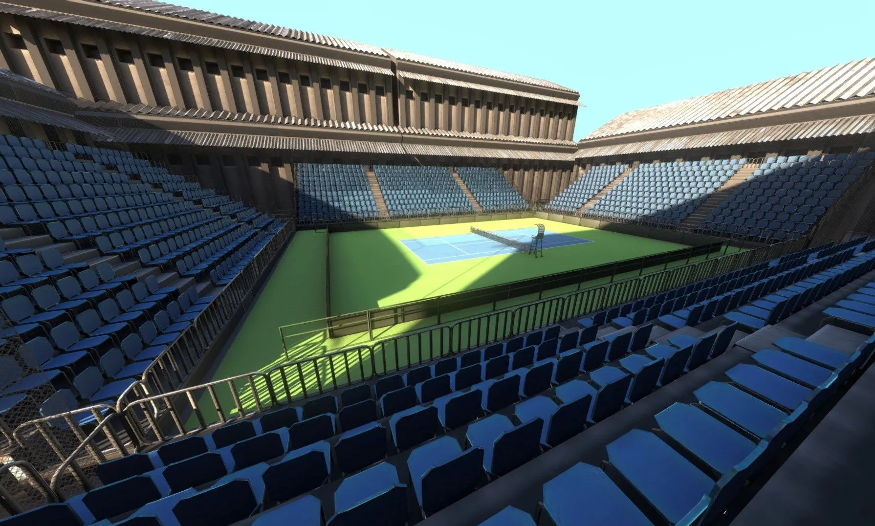 PBR Game 3D Models – Vr Tennis Court